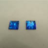 Déstockage Strass Carré 10 mm – Vert, Bleu, Argent – Lot 10, 20, 50