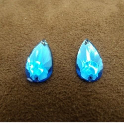 Déstockage Strass Goutte Acrylique 16x9 mm – Bleu et Vert – Lot 10/20/50