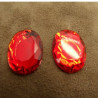 Déstockage Strass Ovale 25x18 mm – Rouge, Jaune, Bleu, Violet – À l’unité ou lot