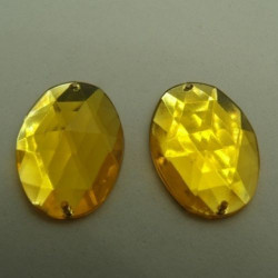 Déstockage Strass Ovale 25x18 mm – Rouge, Jaune, Bleu, Violet – À l’unité ou lot