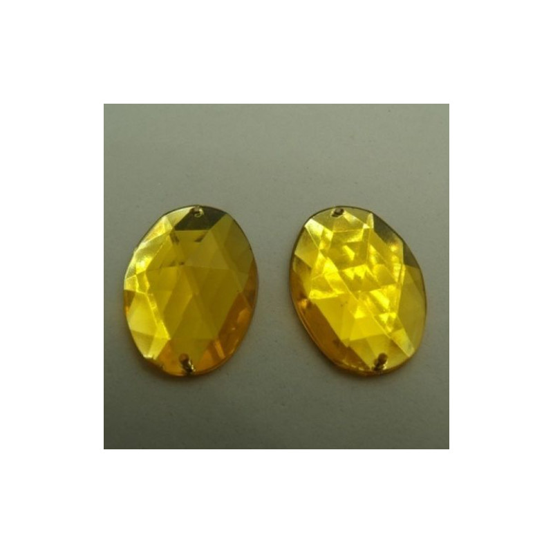 Déstockage Strass Ovale 25x18 mm – Rouge, Jaune, Bleu, Violet – À l’unité ou lot
