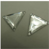 DESTOCKAGE – Strass Triangle Acrylique 26 mm – Rouge, Noir, Orange, Bleu, Argent – Lot 10, 20, 40