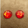 Déstockage Strass Rond Acrylique 15 mm – Rouge, Orange, Bleu, Argenté