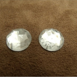 Déstockage Strass Rond Acrylique 15 mm – Rouge, Orange, Bleu, Argenté