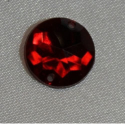 DESTOCKAGE – Strass Rond Acrylique 15 mm – Rouge, Bleu, Argenté – Lot de 10, 20, 40