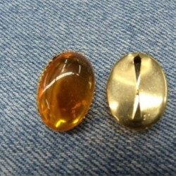 Strass à Griffe Ovale Doré – 2,5 x 1,8 cm – Plusieurs Couleurs