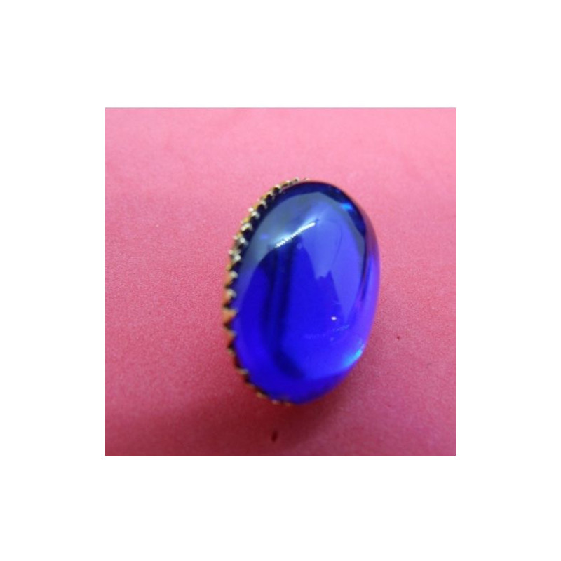 Strass à Griffe Ovale Doré – 2,5 x 1,8 cm – Plusieurs Couleurs