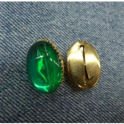 Strass à Griffe Ovale Doré – 2,5 x 1,8 cm – Plusieurs Couleurs