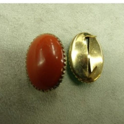 Strass à Griffe Ovale Doré – 2,5 x 1,8 cm – Plusieurs Couleurs