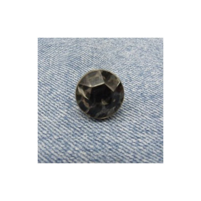 Lot de 2  a 4 Strass à Griffe Rond 2 cm – Noir ou Violet