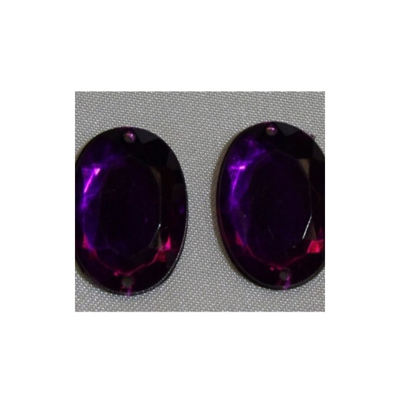 Déstockage – Strass Ovale Acrylique 18x13 mm