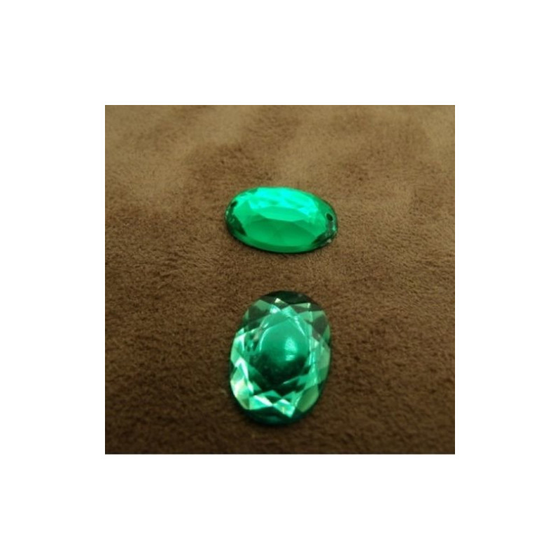 Déstockage – Strass Ovale à Coudre 18 mm – Lot de 10, 20 ou 50 pièces