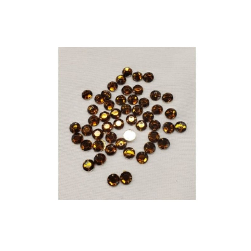 Strass Rond 6 mm – Lot de 50 – Couleurs variées à coudre ou coller