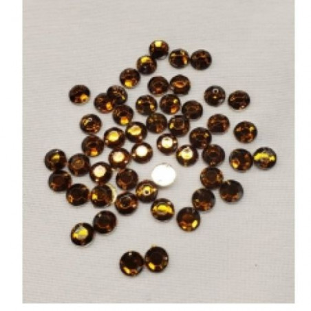 Strass Rond 6 mm – Lot de 50 – Couleurs variées à coudre ou coller