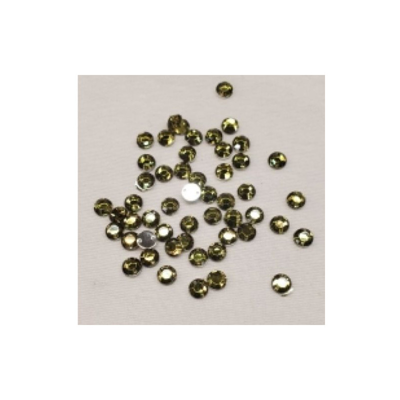 Strass Rond 6 mm – Lot de 50 – Couleurs variées à coudre ou coller