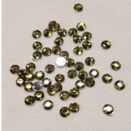 Strass Rond 6 mm – Lot de 50 – Couleurs variées à coudre ou coller