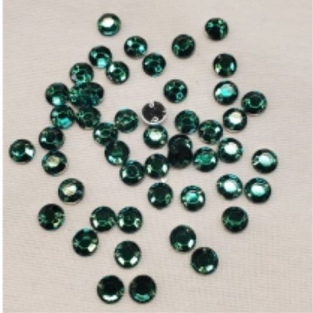 Strass Rond 6 mm – Lot de 50 – Couleurs variées à coudre ou coller