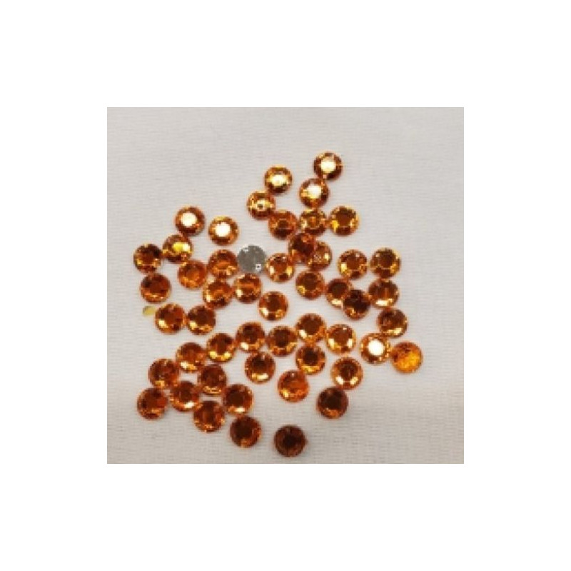 Strass Rond 6 mm – Lot de 50 – Couleurs variées à coudre ou coller