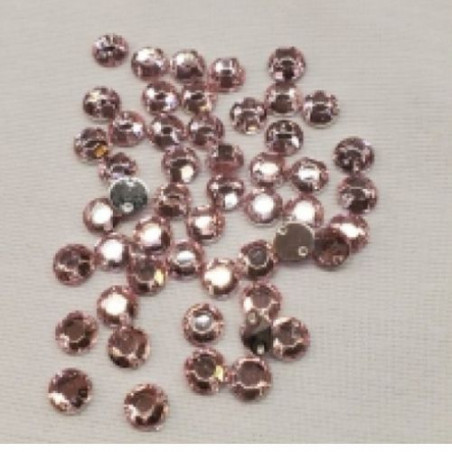 Strass Rond 6 mm – Lot de 50 – Couleurs variées à coudre ou coller