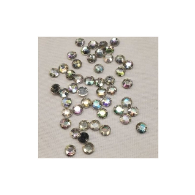 Lot de 50 Strass Rond 6 mm