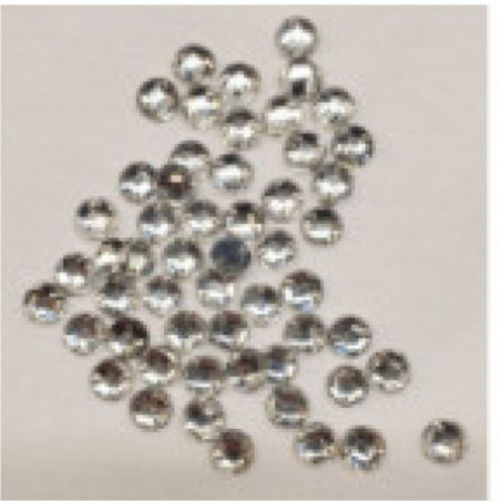LOT DE 50 Strass Rond 8 MM