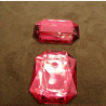 strass rectangulaire rose  40mm x 30mm