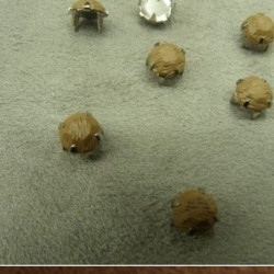 LOT DE 25 strass mat beige 0.7 cm