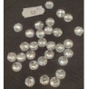 LOt DE 30 Strass Rond Crystal Argent 10 mm