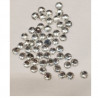 LOT DE 144 Strass Hot Fix EN Verre Rond Argent 6.5 mm