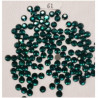 LOT DE 144 Strass Hot Fix EN Verre Rond Vert 6.5 mm
