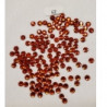 LOT de 144 Strass Hot Fix EN Verre Rond Rouge Orange 6.5 mm