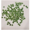 LOT DE 144 Strass Hot Fix EN Verre Rond Vert Pomme 6.5 mm
