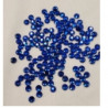 LOT DE 144 Strass Hot Fix EN Verre Rond Bleu Dur 6.5 mm
