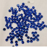 LOT DE 144 Strass Hot Fix EN Verre Rond Bleu Dur 6.5 mm