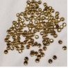 LOT DE 144 Strass Hot Fix EN Verre Rond Miel Or 6.5 mm