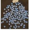 LOT DE 144 Strass Hot Fix EN Verre Rond Bleu 6.5 mm