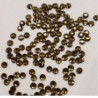 LOT DE 144 Strass Hot Fix EN Verre Rond Miel  6.5 mm