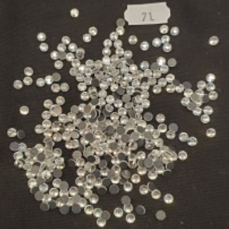 LOT DE 360 Strass En Verre Rond Argent 5 MM
