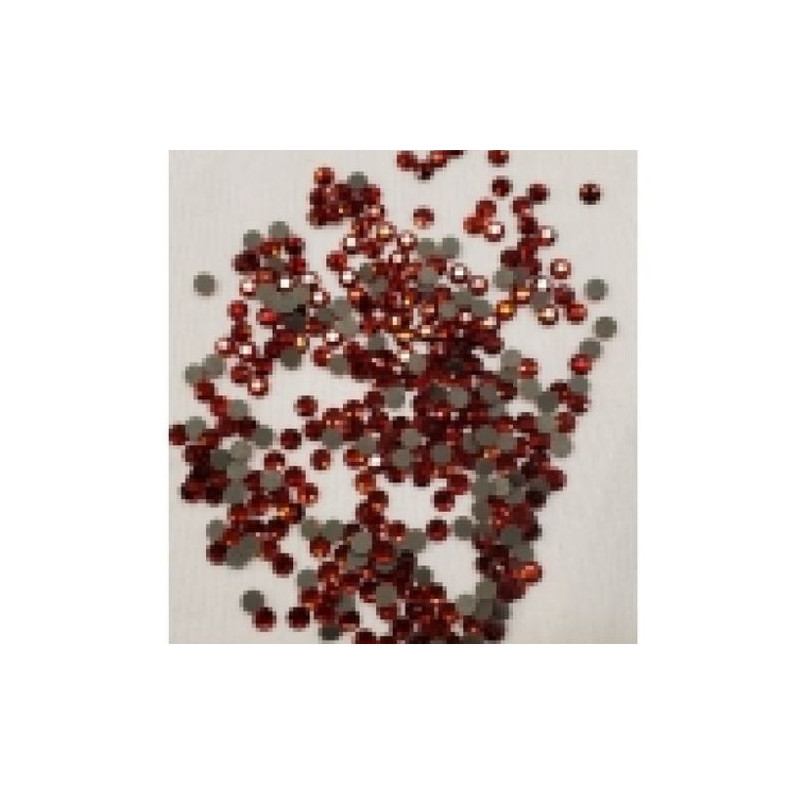 LOT DE 360 Strass En Verre Rond Rouge 5 mm