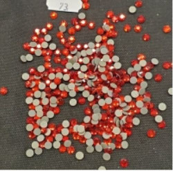 LOT DE 360 Strass En Verre Rond Rouge 5 mm