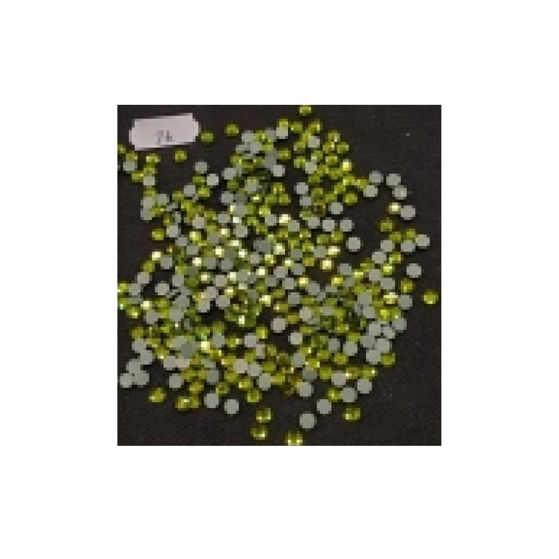 LOT DE 360 Strass En Verre Rond Vert 5 MM