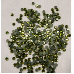 LOT DE 360 Strass En Verre Rond Vert 5 MM