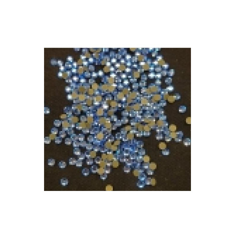 LOT DE 360  Strass En Verre Rond Bleu 5 MM
