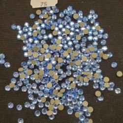LOT DE 360  Strass En Verre Rond Bleu 5 MM