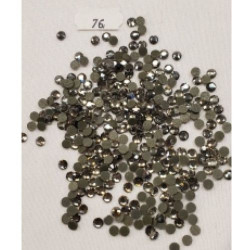 LOT DE 360 Strass En Verre Rond Gris anthracite 5 MM