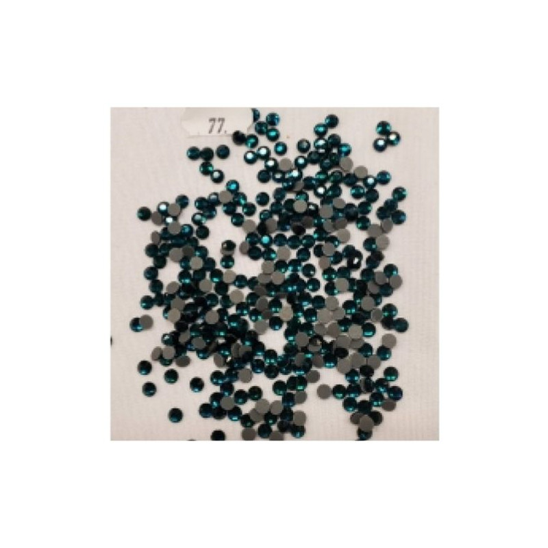 LOT DE 360 Strass En Verre Rond Vert emeraude 5 mm