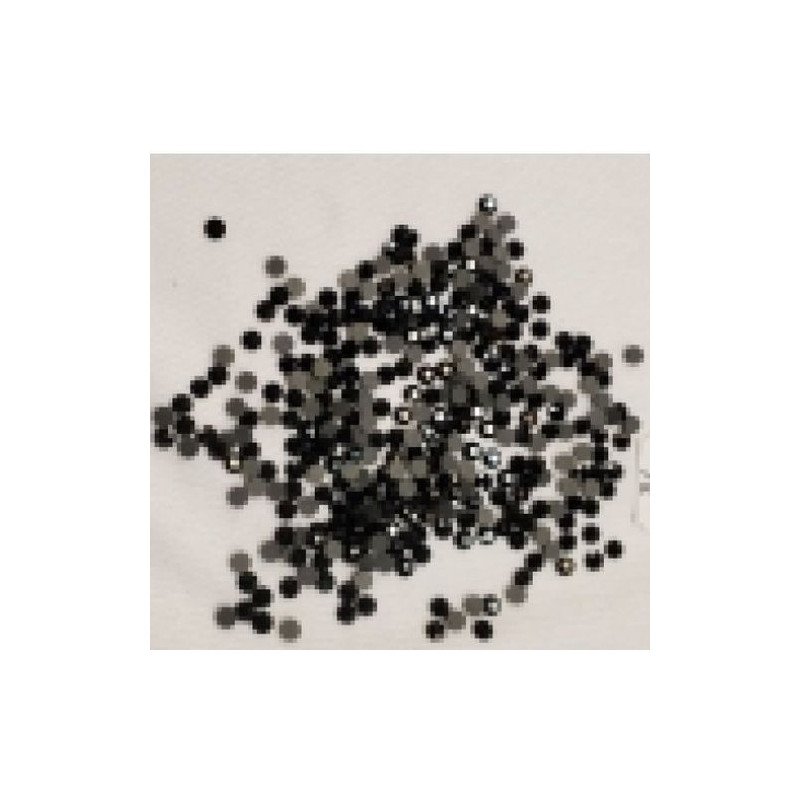 LOT DE 360 Strass En Verre Rond Noir 5 MM
