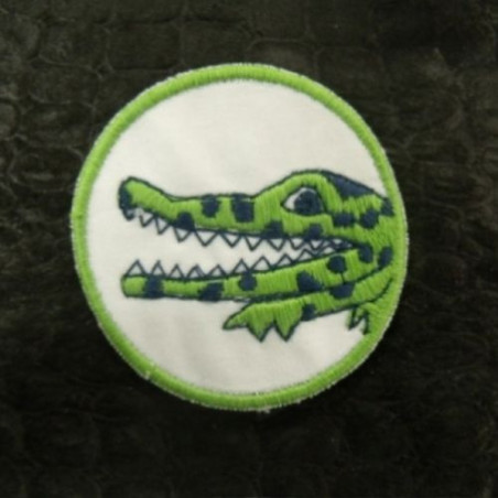 écusson thermocollant motif: DRAGON VERT diamètre: 4,5cm