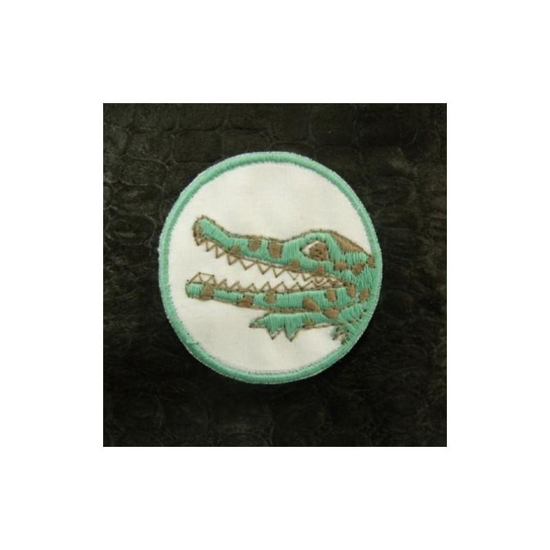 écusson thermocollant DRAGON bleu vert 4.5 cm