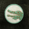 écusson thermocollant DRAGON bleu vert 4.5 cm
